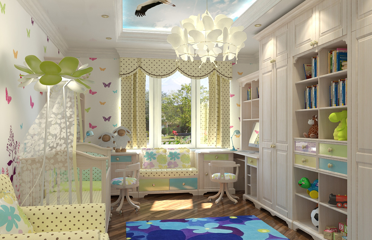Варианты стилей интерьера детской комнаты